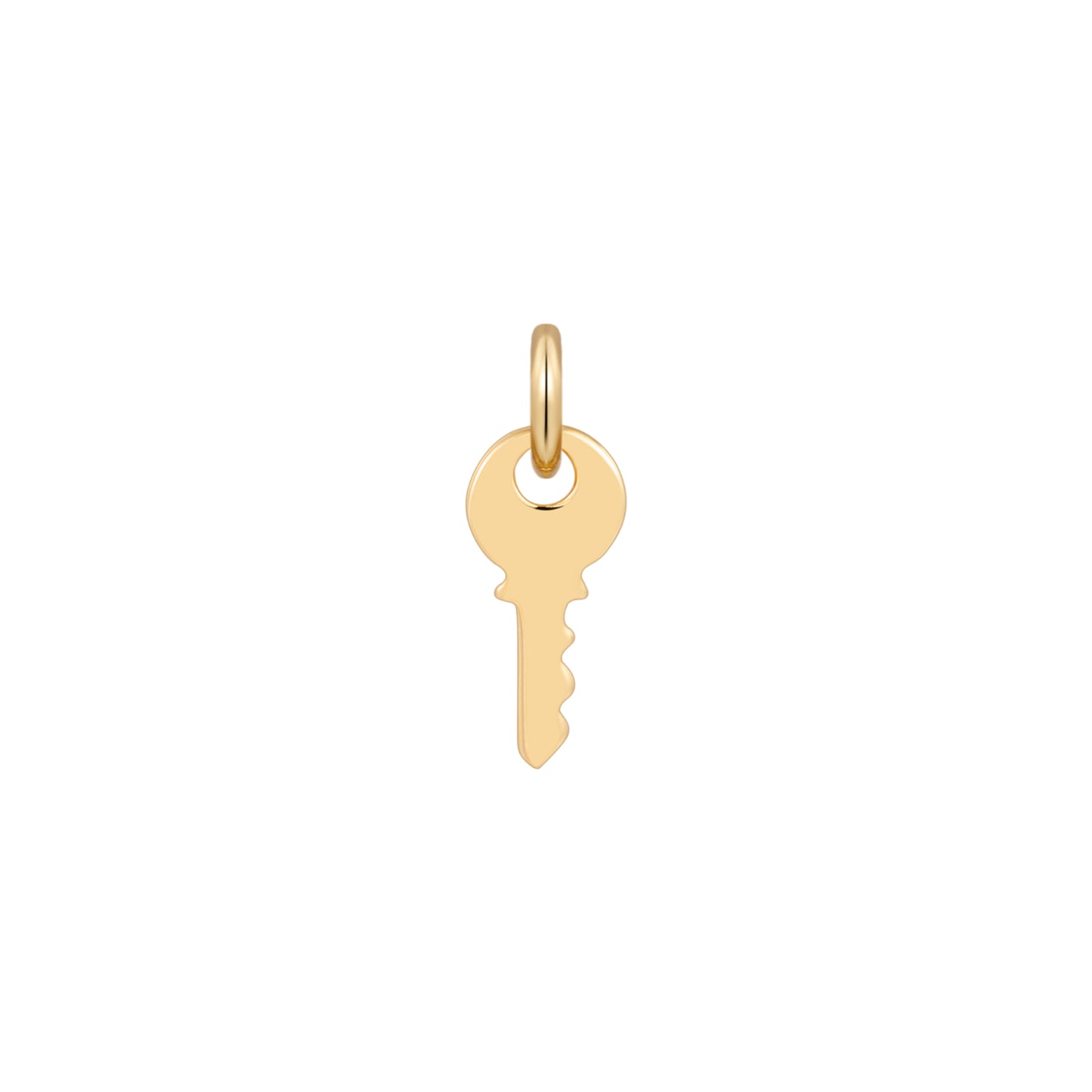 Permanent Jewelry, Key Charm, Vermeil