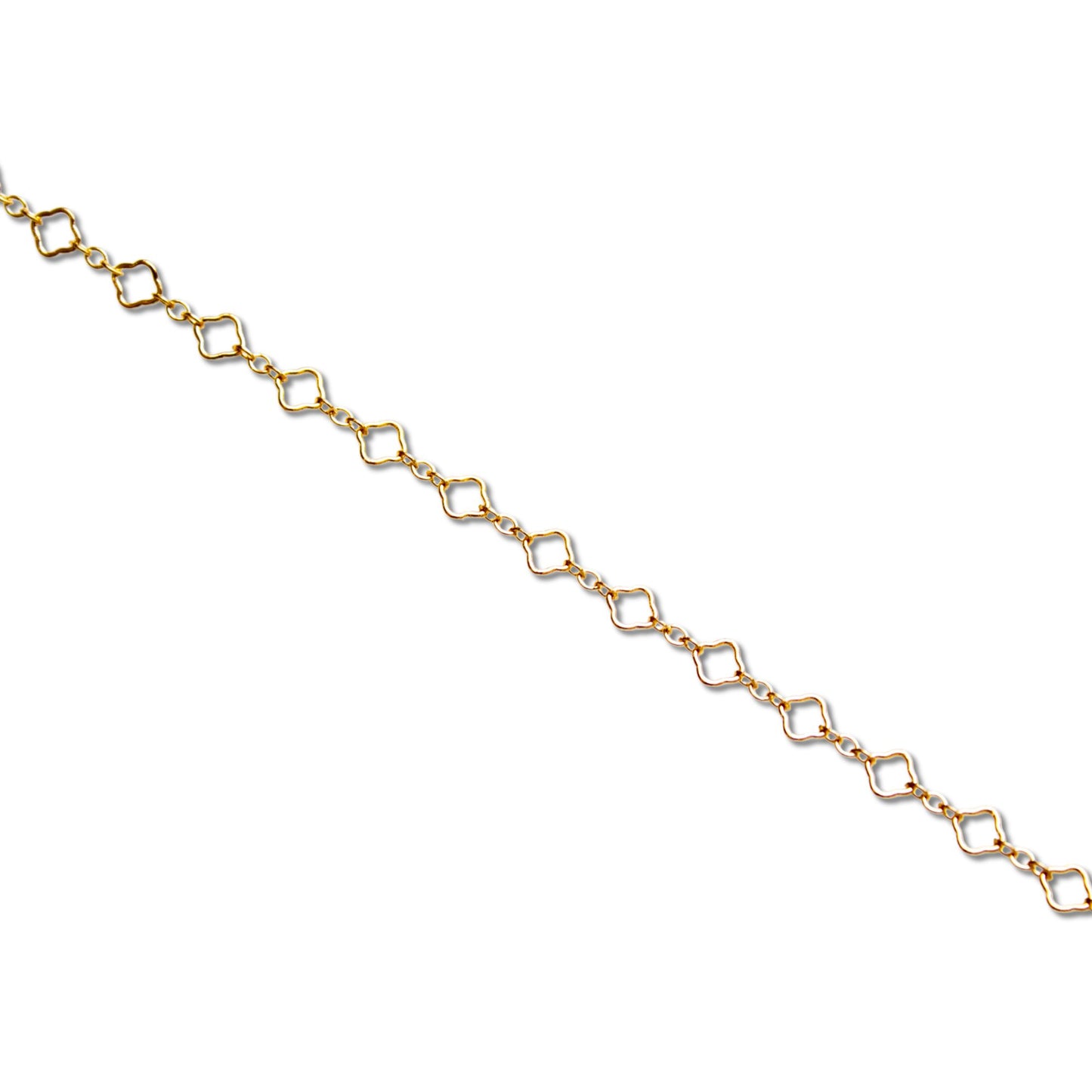 Clover Chain, Yellow Gold Filled by the Inch