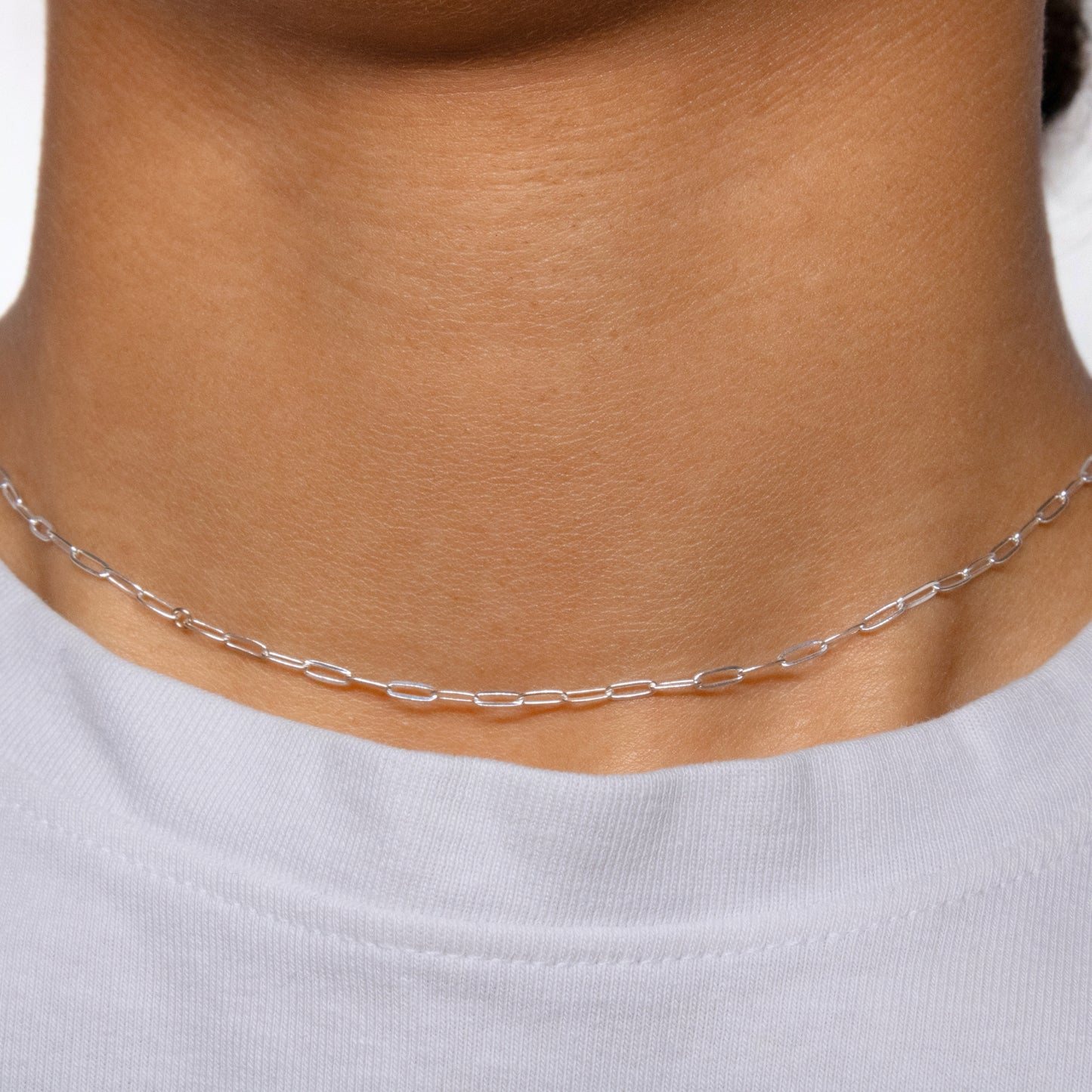 Paperclip Chain, Sterling Silver by the Inch