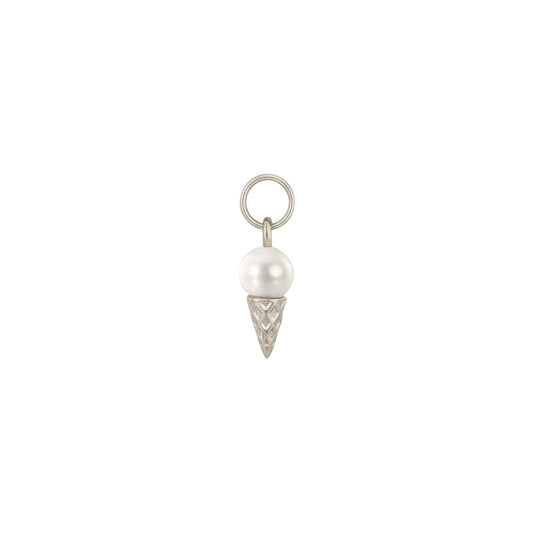 Permanent Jewelry, ice cream charm, sterling silver