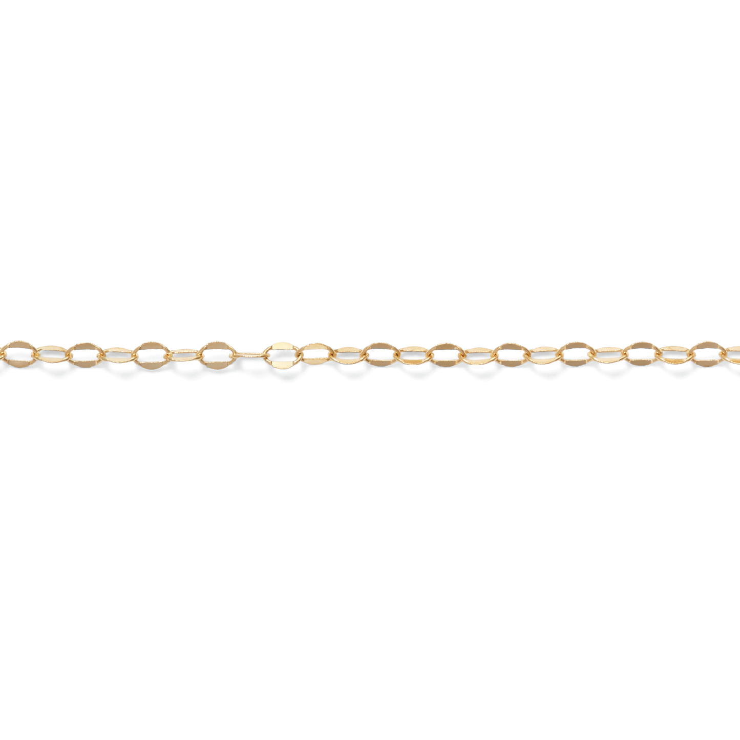 Permanent Jewelry, Disk Chain, 14k Solid Gold by the Inch