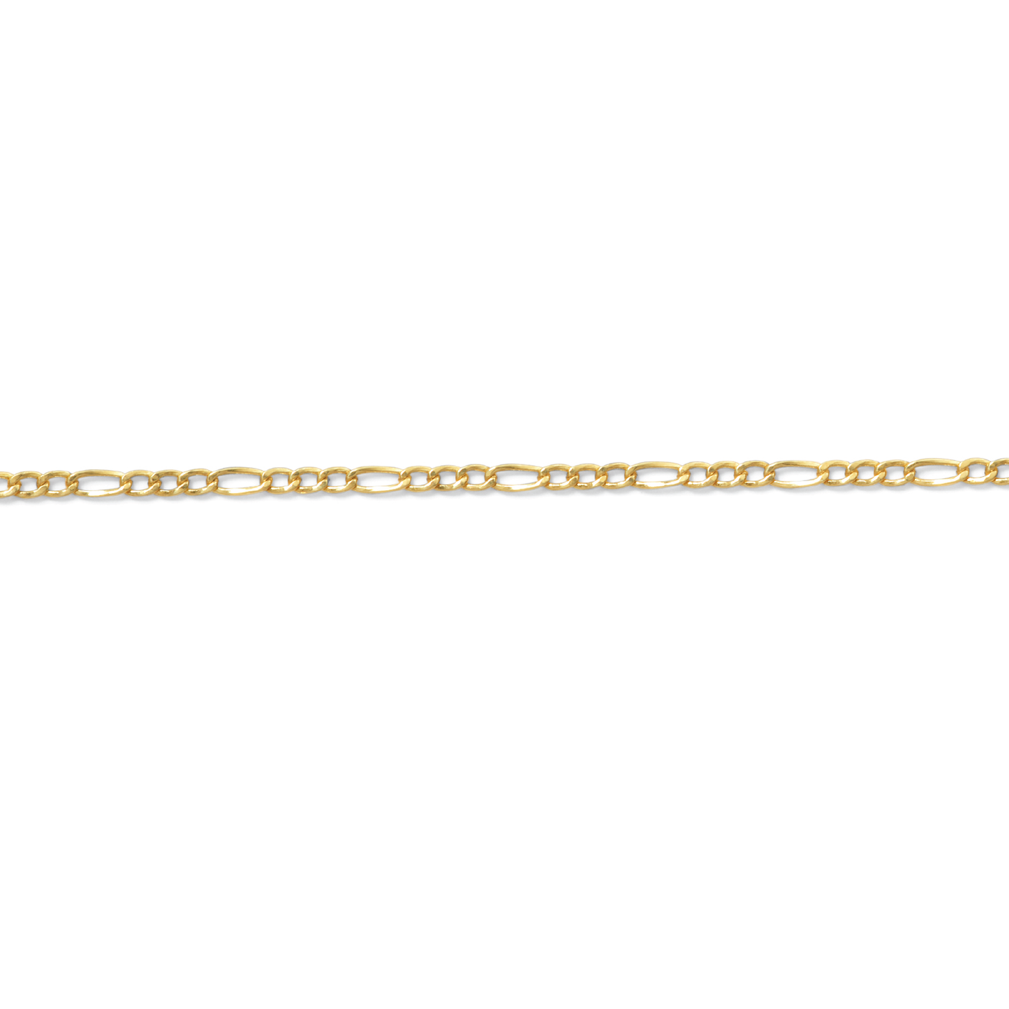 Permanent Jewelry, Figaro Chain, Yellow Gold Filled by the Inch