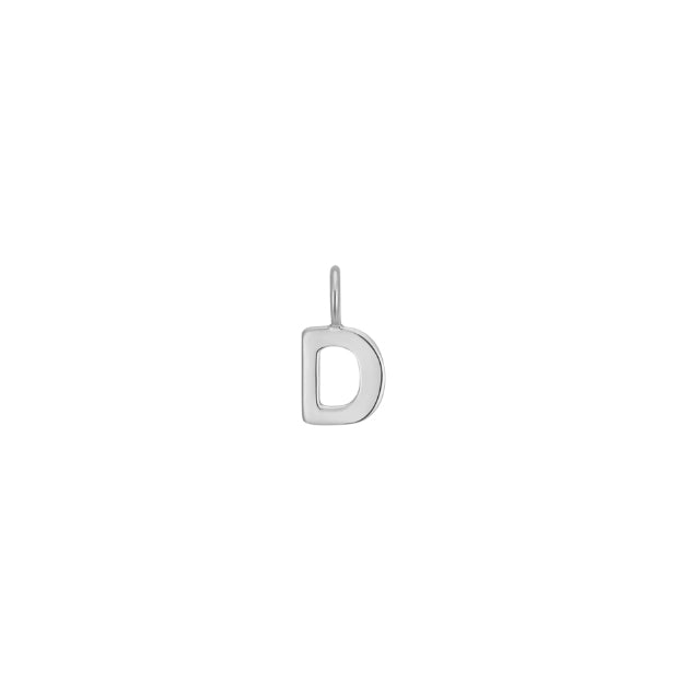 Letter Charms, Sterling Silver