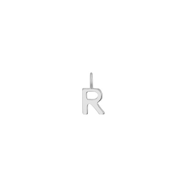 Letter Charms, Sterling Silver