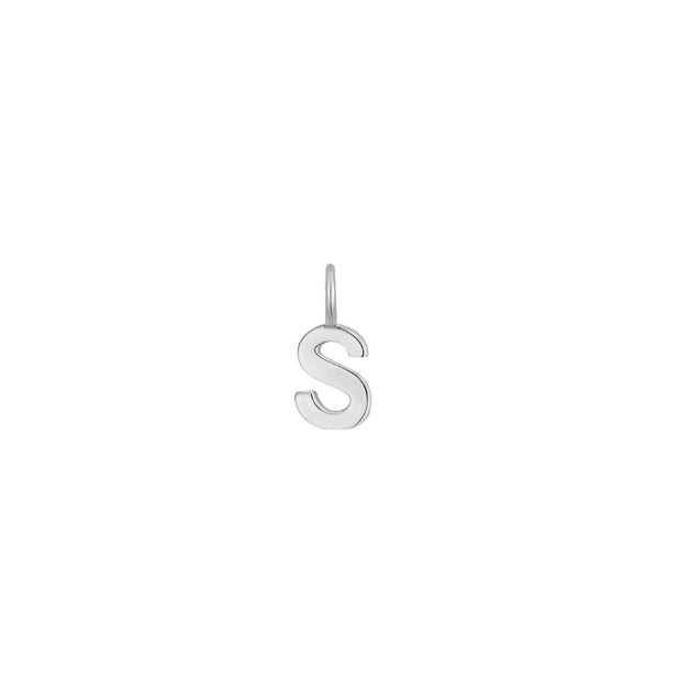 Letter Charms, Sterling Silver