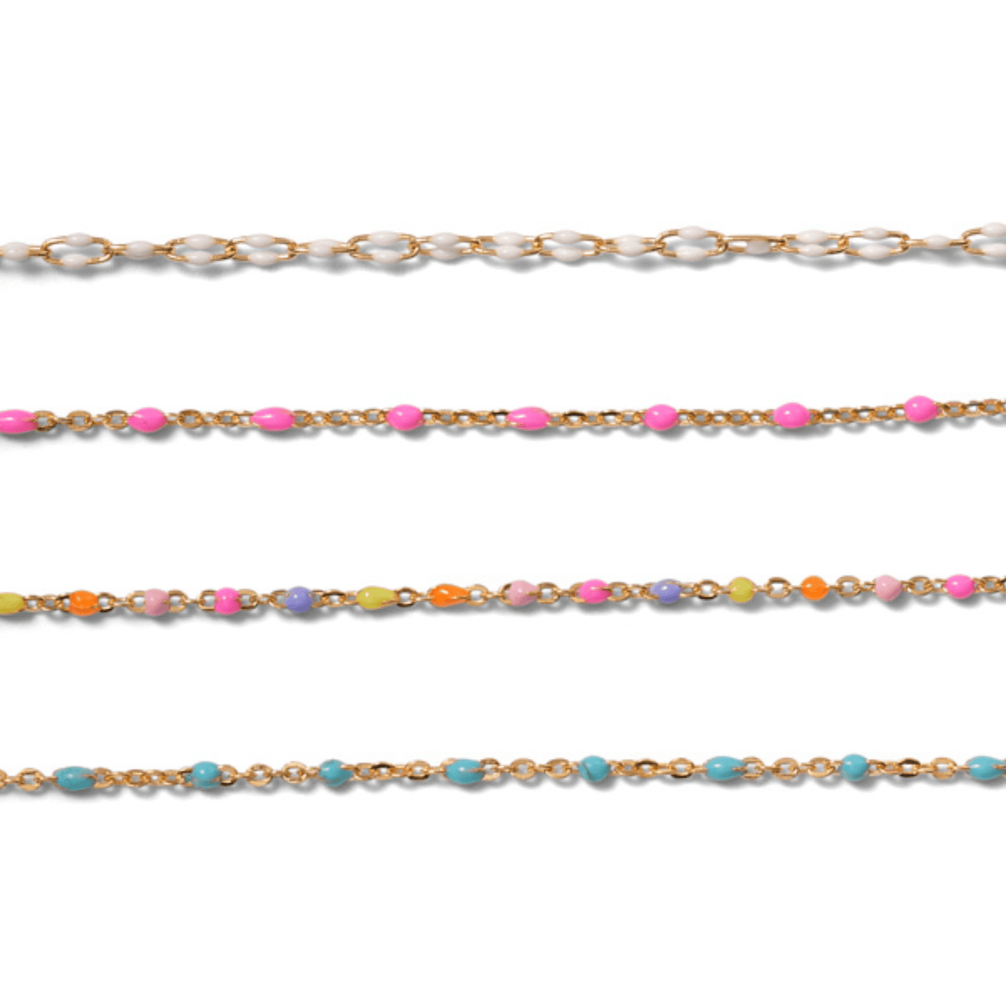 Permanent Jewelry, Enamel Bundle, Gold-Filled