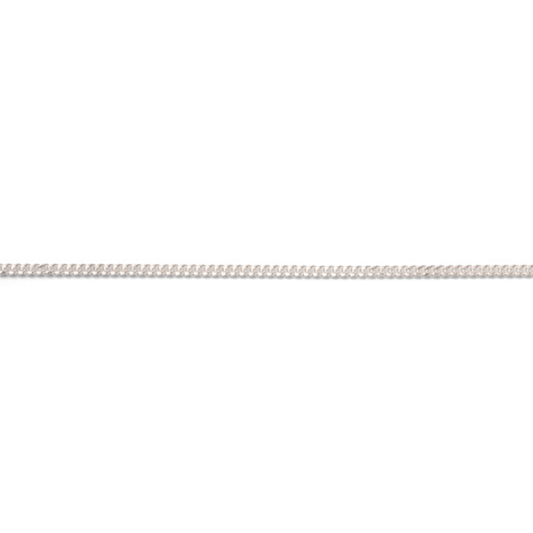 Permanent Jewelry, round curb chain, sterling silver, sold by the inch