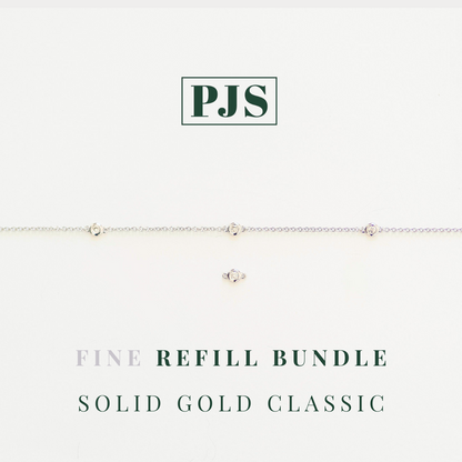 Permanent Jewelry, Paperclip Chain, Long-Short Link Chain, Disk Chain, Cable Chain, Cable Chain, Diamond Bezel Connector, Diamond Bezel Connector, 14k Solid Yellow Gold Jump Rings, 14k Solid White Gold Jump Rings