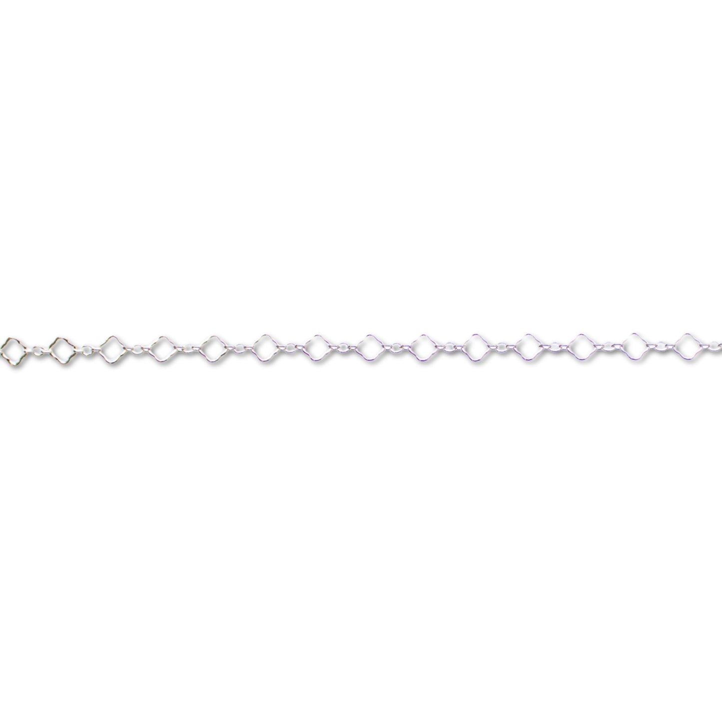 Clover Chain, Sterling Silver By the Inch