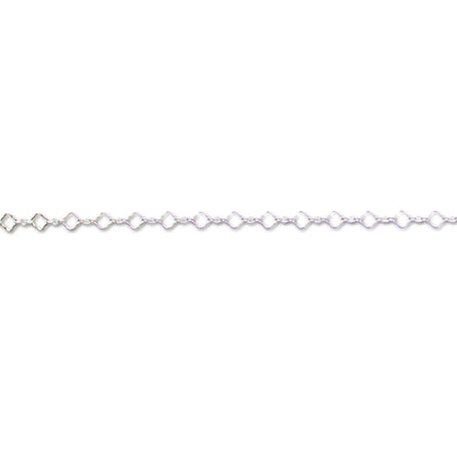 Clover Chain, Sterling Silver By the Inch