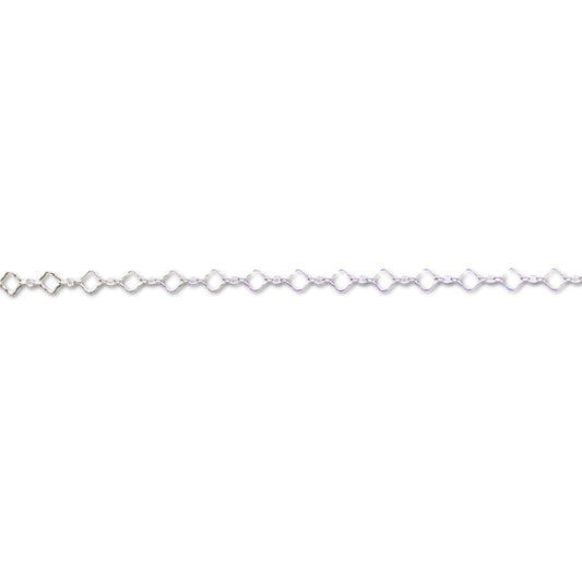 Clover Chain, Sterling Silver By the Inch