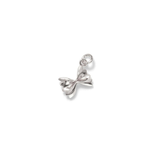 Bow Tie Pasta Charm, Sterling Silver