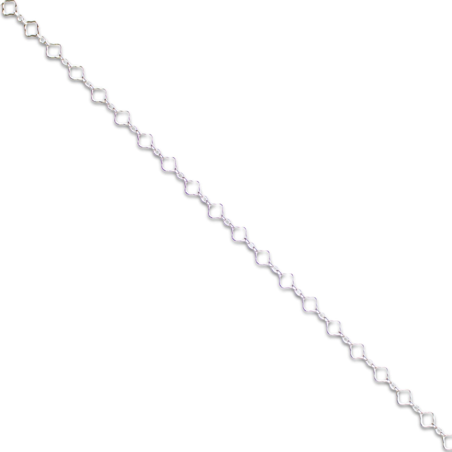 Clover Chain, Sterling Silver By the Inch