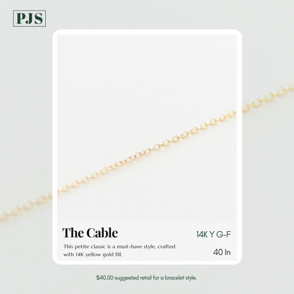 Permanent Jewelry, Gold Filled Bundle, Paperclip Chain, Cable Chain, Figaro Chain, Eye Connector Charm, 14k Solid Yellow Gold Jump Rings