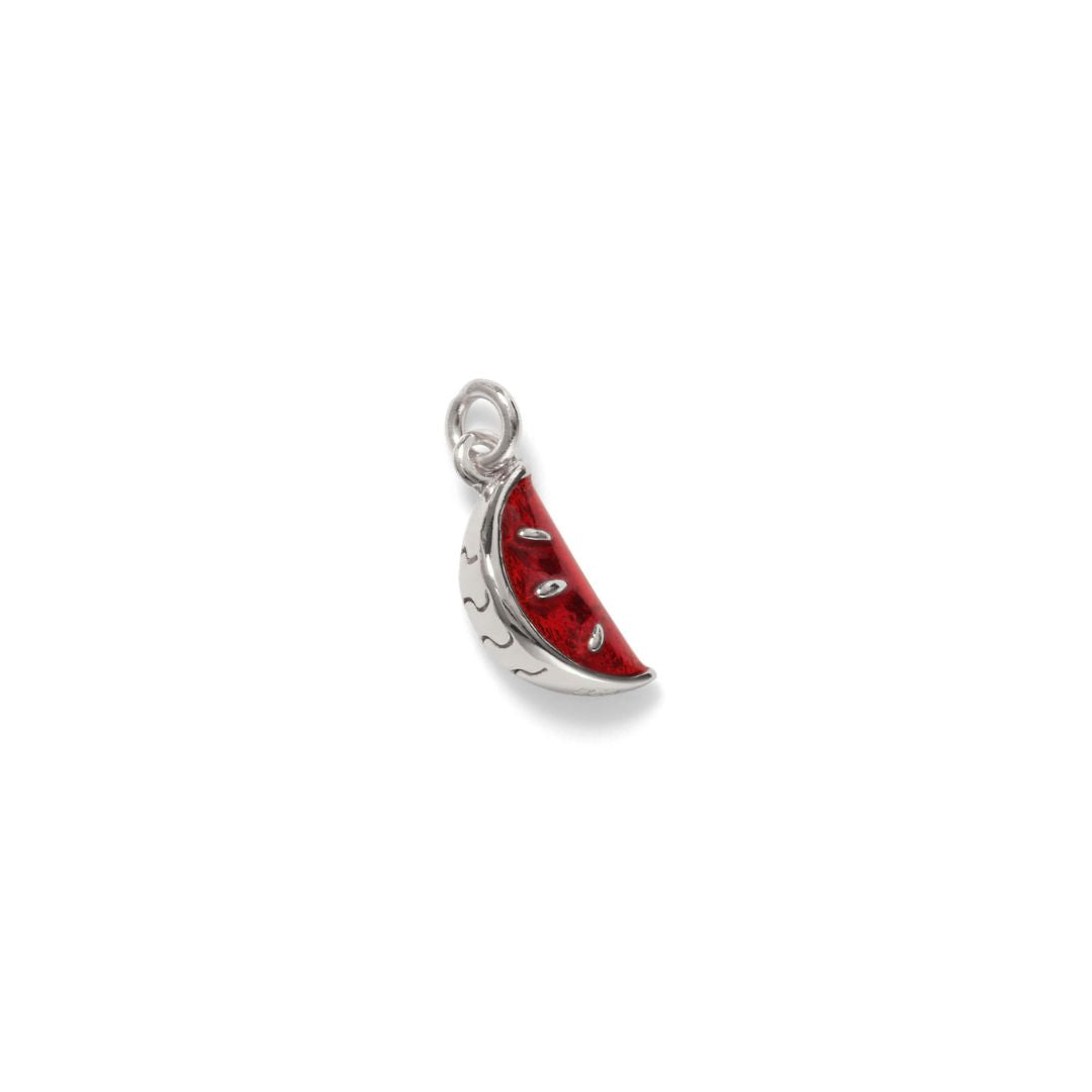 Watermelon Charm, Sterling Silver
