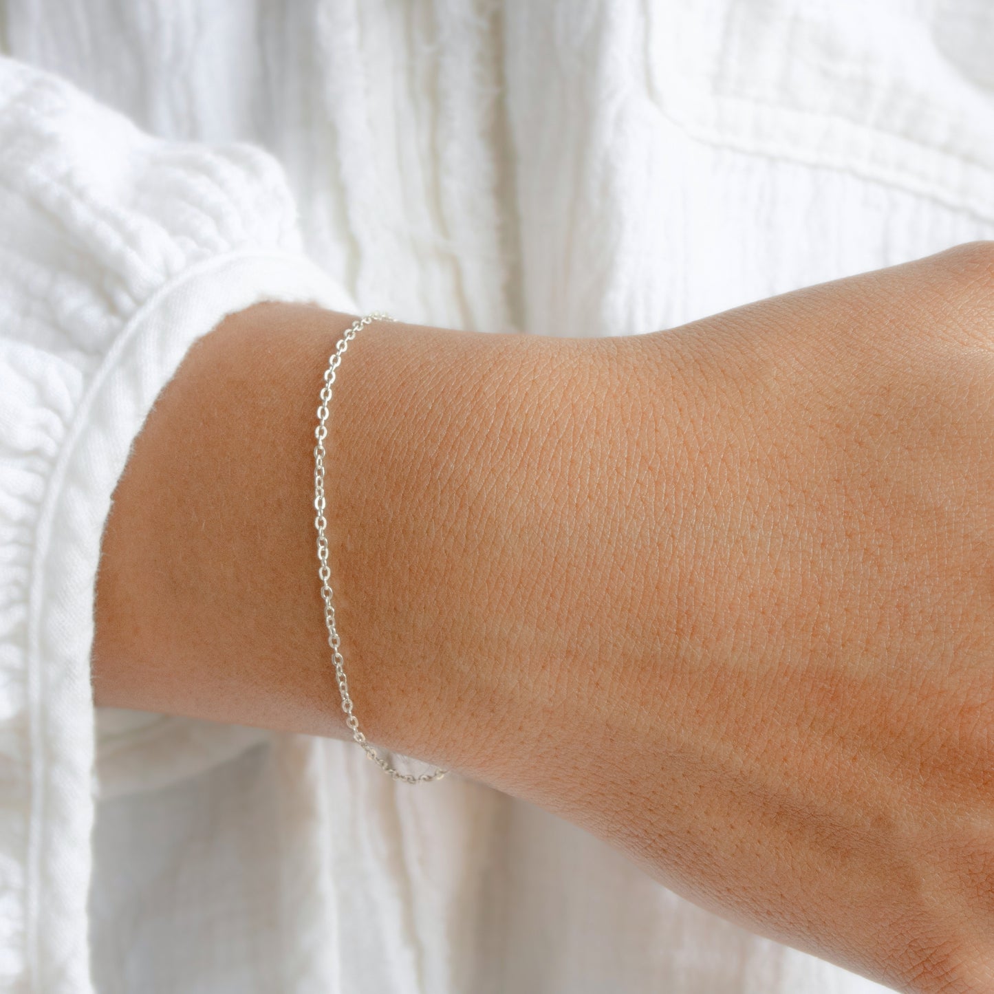 Cable Chain, Sterling Silver by the Inch