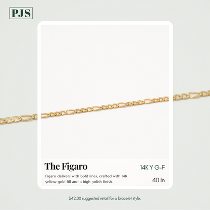 Permanent Jewelry, Gold Filled Bundle, Paperclip Chain, Cable Chain, Figaro Chain, Eye Connector Charm, 14k Solid Yellow Gold Jump Rings