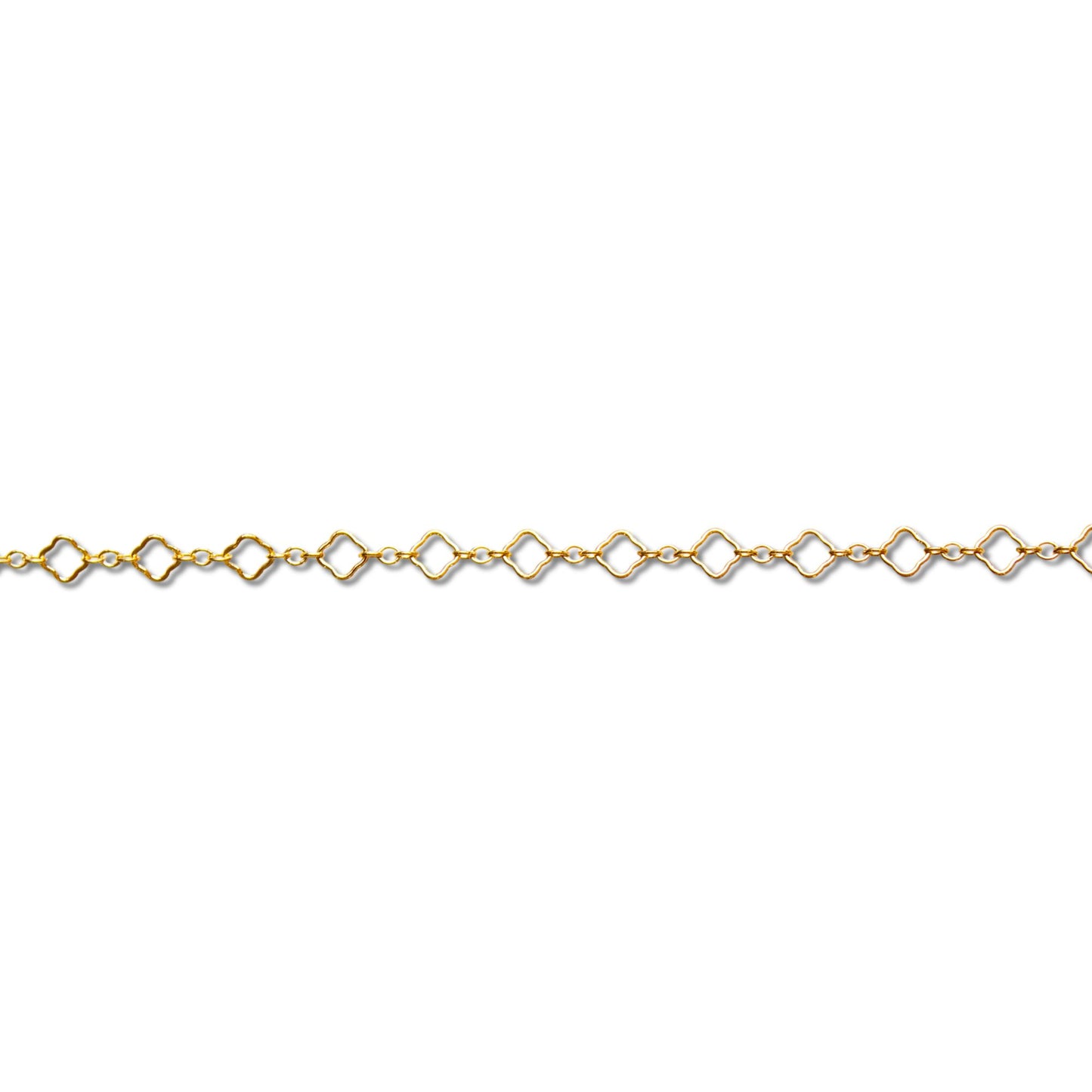 Clover Chain, Yellow Gold Filled by the Inch