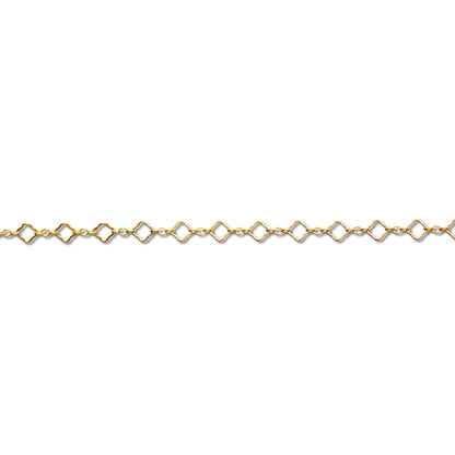 Clover Chain, Yellow Gold Filled by the Inch