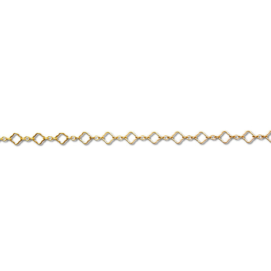 Clover Chain, Yellow Gold Filled by the Inch