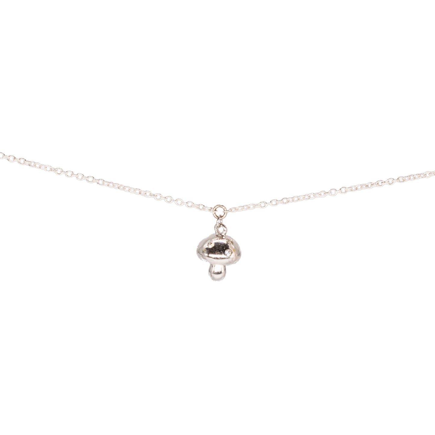 Mushroom Charm, Sterling Silver