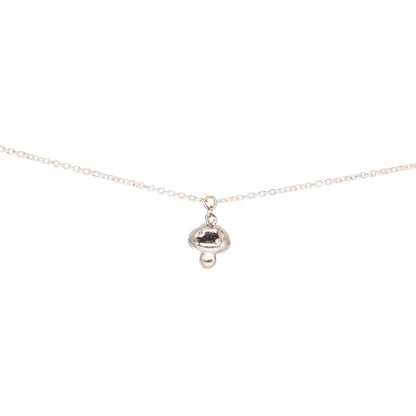 Mushroom Charm, Sterling Silver