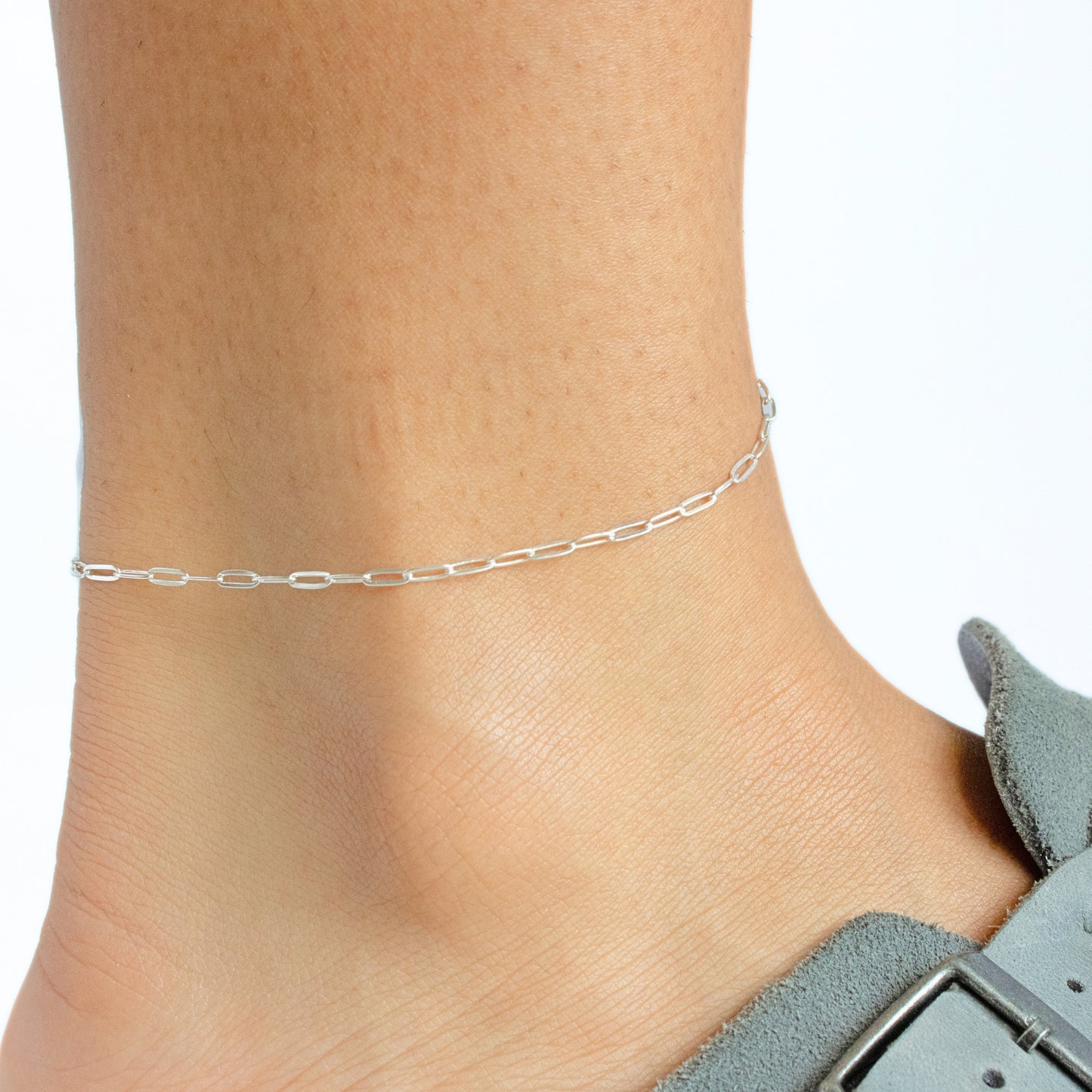Paperclip Chain, Sterling Silver by the Inch