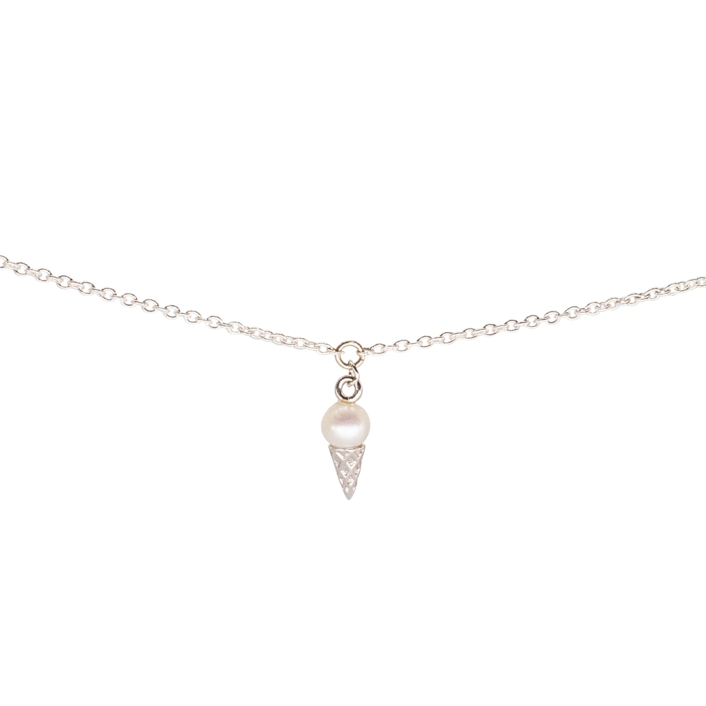 Ice Cream Charm, Sterling Silver