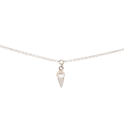 Ice Cream Charm, Sterling Silver