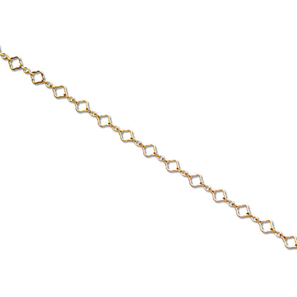 Clover Chain, Yellow Gold Filled by the Inch
