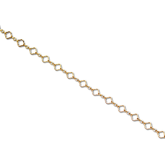 Clover Chain, Yellow Gold Filled By the Bracelet