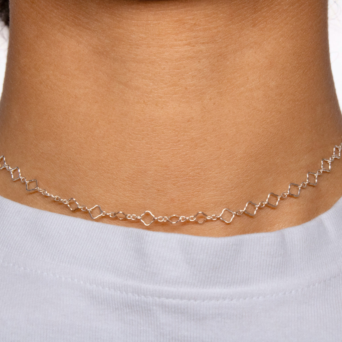 Clover Chain, Sterling Silver By the Inch