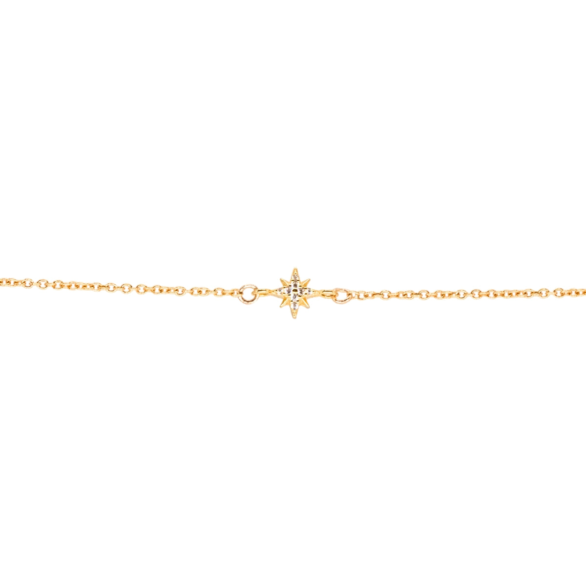 Pavé Starburst Connector, Vermeil