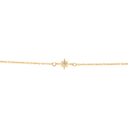 Pavé Starburst Connector, Vermeil