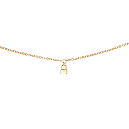 Padlock Charm, Vermeil
