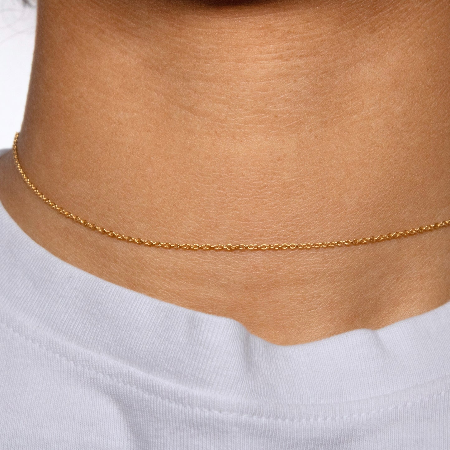 Cable Chain, Yellow Gold Filled By the Bracelet
