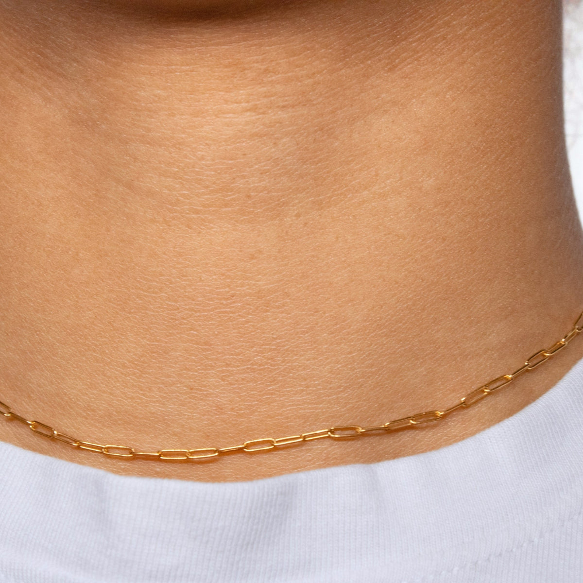 Paperclip Chain, Yellow Gold Filled By the Bracelet