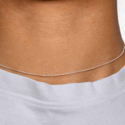 Cable Chain, Sterling Silver By the Bracelet