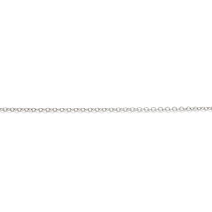 Permanent Jewelry, Cable Chain, 14k Solid White Gold by the Inch