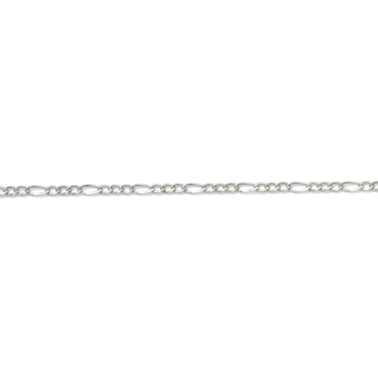 Permanent Jewelry, Figaro Chain, Sterling Silver by the Inch