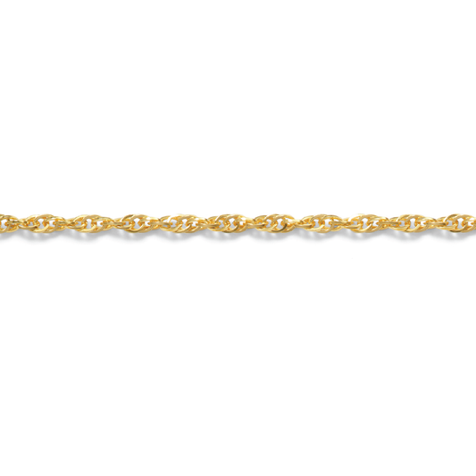 Permanent Jewelry, Dual Curb Chain, Yellow Gold Filled by the Inch
