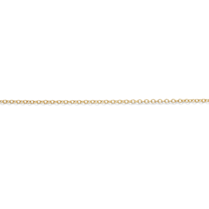Permanent Jewelry, Cable Chain, 14k Solid Yellow Gold by the Inch