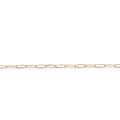 Permanent Jewelry, Paperclip Chain, Yellow Gold Filled by the Inch