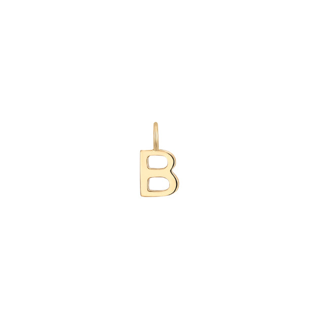 Permanent Jewelry, Letter Charms, Vermeil