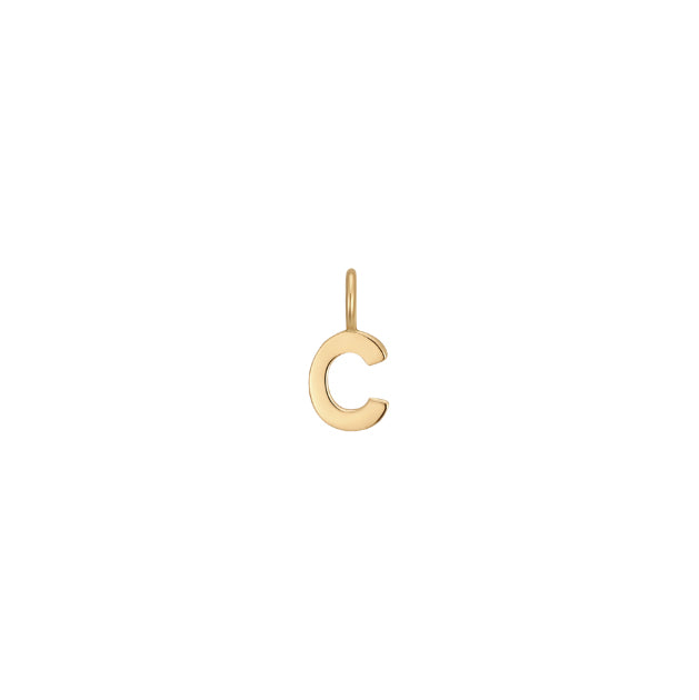 Permanent Jewelry, Letter Charms, Vermeil
