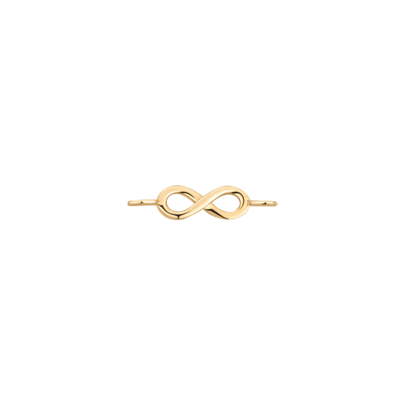 Permanent Jewelry, Infinity Connector Charm, Vermeil