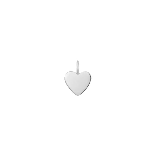 Permanent Jewelry, Heart Charm, Sterling Silver