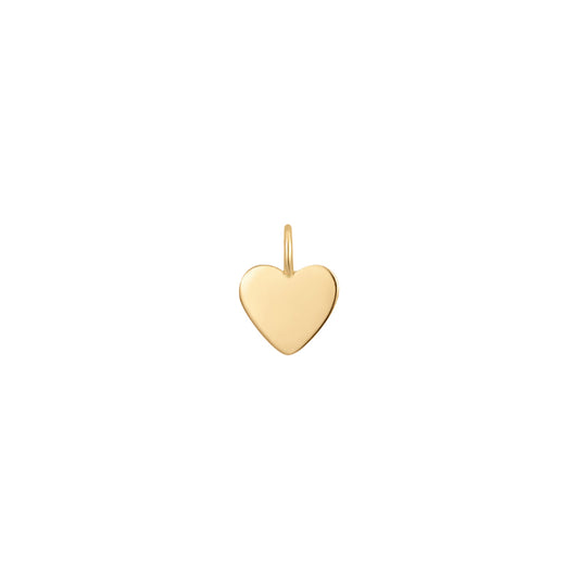 Permanent Jewelry, Heart Charm, Vermeil