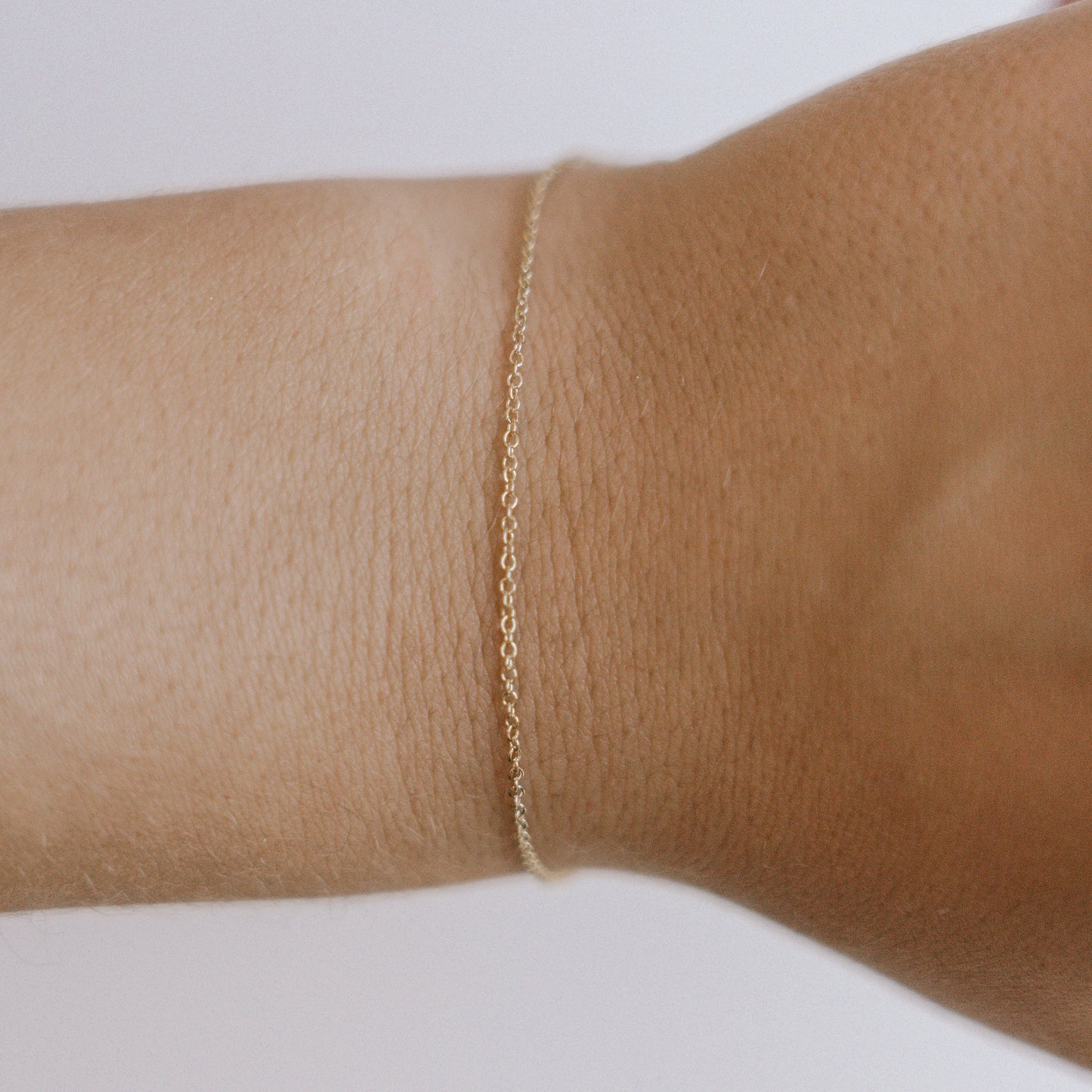 Cable Chain, 14k Solid Yellow Gold by the Inch