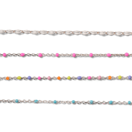 Permanent Jewelry, Enamel Bundle, Gold-Filled